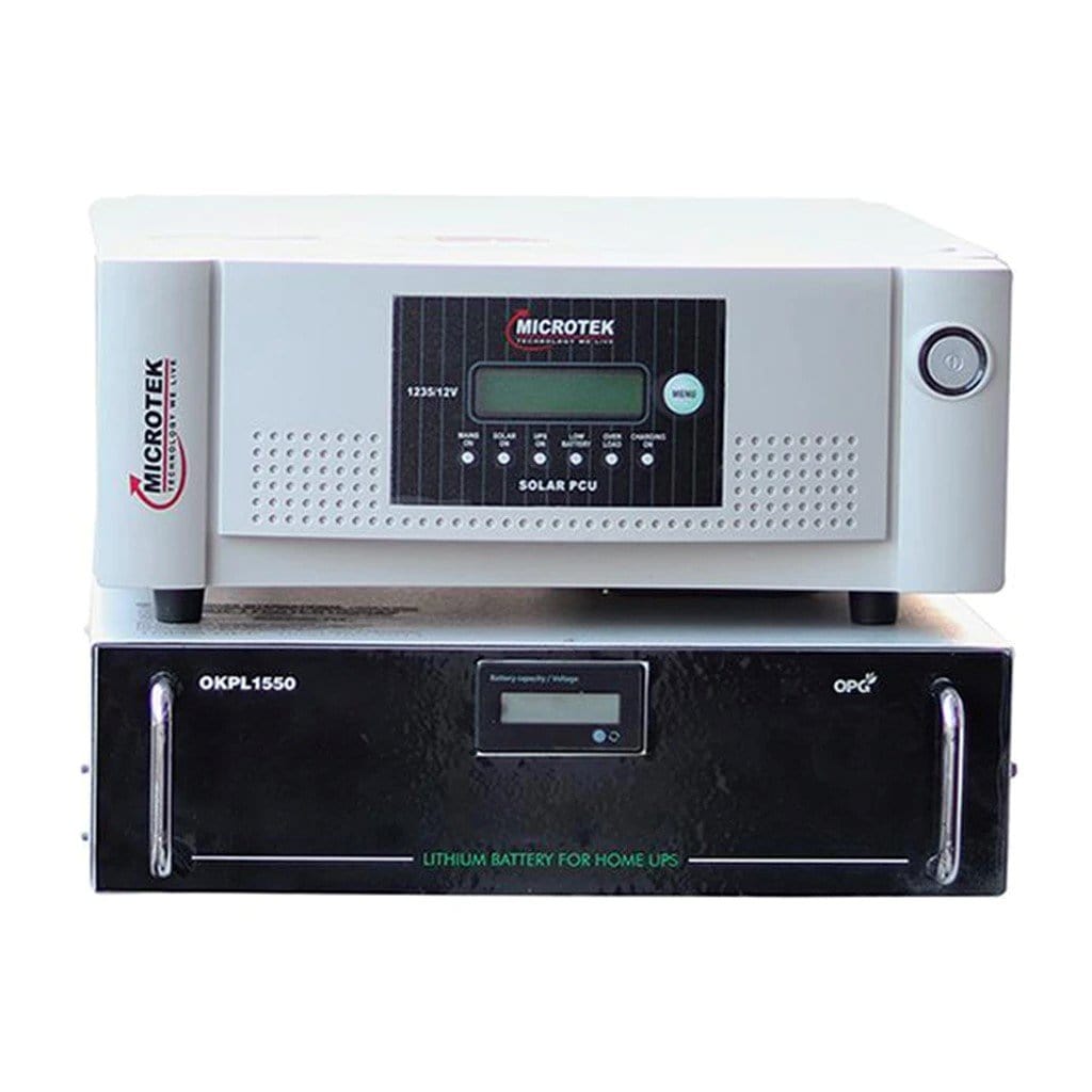 1 kVA inverter with 1 kWh Lithium battery for 4-5 hours power back up -  India's No.1 Solar Panel & Heater Installation Company